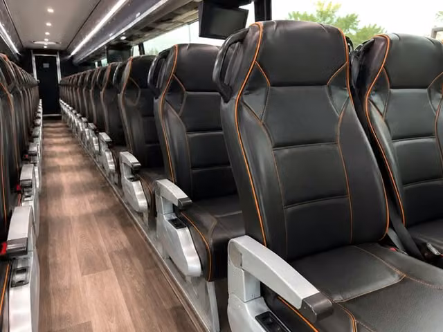 san juan capistrano charter bus interior